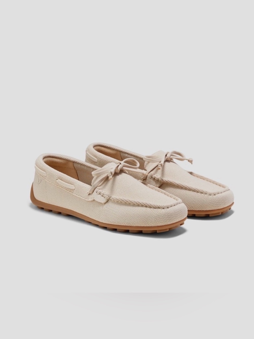Vivaia Jackie Square-Toe Beige Knit Loafers Slip On Women’s Size 10 US / EU 42